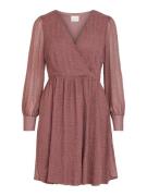 Vila Visolly ls wrap dresssu mauve