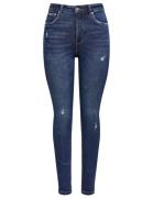 Only Highwaist, ankle skinny jeans mila blue denim