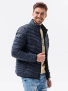 Ombre Gewatteerd herenjack c528 navy -