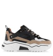 DWRS Label Pluto black beige lage sneakers dames