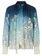 Marc Cain Blouse met gebloemd silhouetmotief