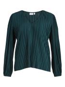 Vila Vifiolina v-neck ls top donker