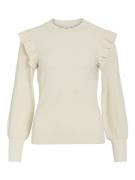 Vila 14094194 vineira o-neck l/s rib knit top -