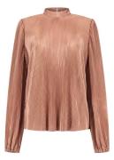 Studio Amaya Plisse blouse sienna