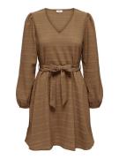 Jacqueline de Yong Jdysigne ls dress wvn camel