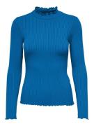 Jacqueline de Yong Jdyfransiska ls highneck top jrs n kobalt