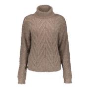 Geisha 44505-10 745 pull cables roll neck taupe