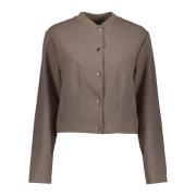 Geisha Jacket bomber collar taupe