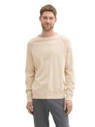 Tom Tailor Two tone crewneck knit ecru