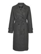 Vero Moda Vmfortunevega long trenchcoat ga no antraciet