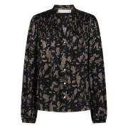 Nukus Fw240469 223 namibia blouse black/walnut