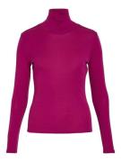 Vila Vijolini roll neck ls topr fuchsia