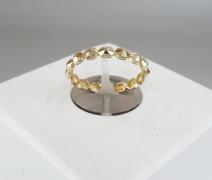 Christian 14 karaat gouden blokjes ring