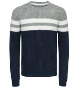 Jack & Jones Jcomace knit crew neck smu dessin