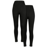 Urban Classics Dames jersey legging met hoge taille (set van 2)