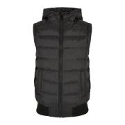 Urban Classics Heren baffled gilet met capuchon