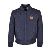 Urban Classics Jongens diamond nylon gewatteerde jas