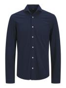 Jack & Jones Jprblalance pique ls shirt smu navy