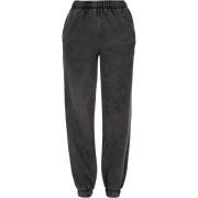 Urban Classics Dames stone wash hoge wijdte sweatbroek