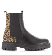 Bullboxer chelsea boot met panterprint chelsea boots dames