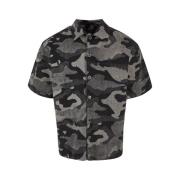 Urban Classics Heren laser camo boxy overhemd