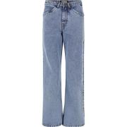 Urban Classics Dames denim cropped straight leg jeans