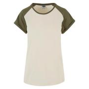 Urban Classics Dames contrast raglan t-shirt