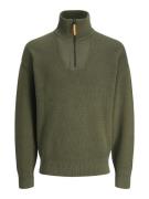 Jack & Jones Jcooutdoor knit half zip high neck