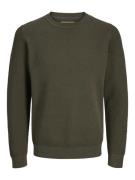 Jack & Jones jprblunoah knit crew neck bf ln 12265328 olive night