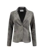 Helena Hart Blazer velvet kort 7324 grijs