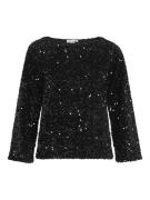 Vila vifaith boat neck l/s sequin top/vo 14102266 beauty