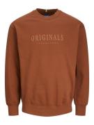 Jack & Jones Jorfrederiksberg sweat crew neck brique