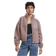 Urban Classics Dames sherpa fleece jas