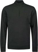 No Excess Pullover half zip 2 coloured melang dark grey