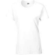 Gildan Dames zware katoenen missy fit korte mouwen t-shirt