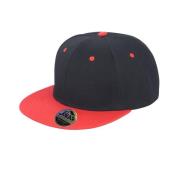 Result Unisex core bronx original flat peak snapback dual colour cap