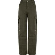 Urban Classics Dames utility twill stretch losse cargo broek