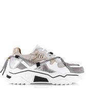 DWRS Label jupiter denim silver/grey lage sneakers dames