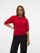 Vero Moda Vmnova ss pearl puff pullover vip