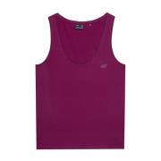 4F Dames effen slank tanktop