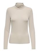 Only Onlclara ls rollneck jrs beige