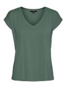 Vero Moda Vmfilli ss v-neck tee ga noos olijf