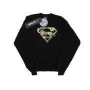 DC Comics Dames supergirl bloemen schild sweatshirt