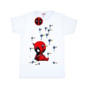 Marvel Avengers Heren deadpool cartoon knockout t-shirt