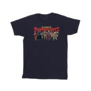 DC Comics Heren dc league of super-pets groep logo t-shirt