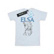 Disney Heren frozen elsa profiel schets t-shirt