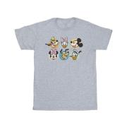 Disney Heren mickey mouse and friends gezichten t-shirt