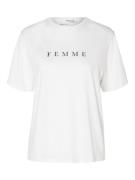 Selected Femme slfvilja ss printed tee w noos 16085609 -