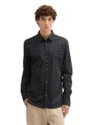 Tom Tailor Fitted printed poplin shirt