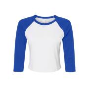 Bella + Canvas Dames baby micro-rib raglan 3/4 mouw t-shirt